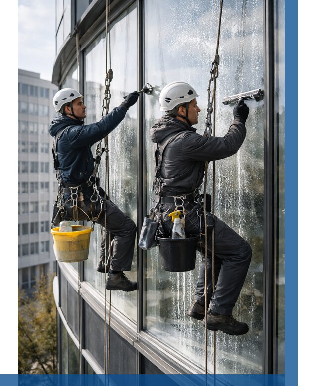 Мойка панорамных окон в Серпухове от 356 р. заказать у ВЫСОТНИК-Срп