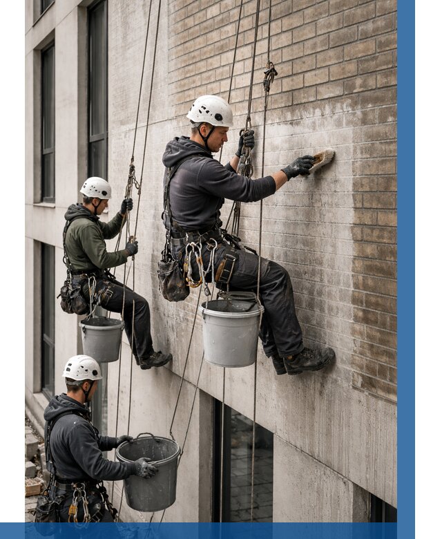 Удаление высолов с фасада в Серпухове от 254 р. | ВЫСОТНИК-Срп