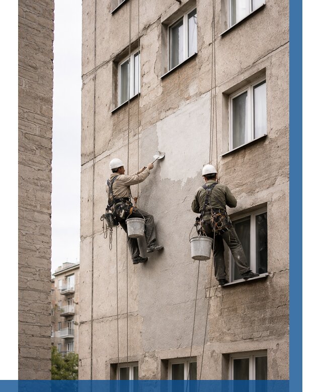 Косметический ремонт фасада в Серпухове от 1118 р. | ВЫСОТНИК-Срп