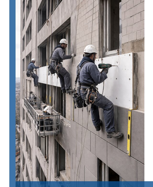 Монтаж фасадных термопанелей высокого качества в Серпухове