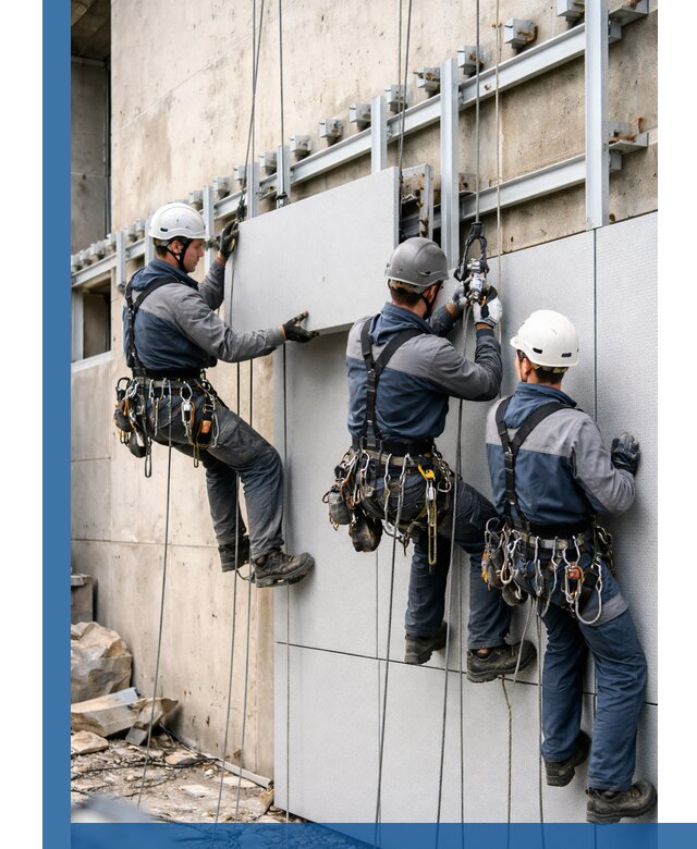 Монтаж вентилируемого фасада в Серпухове под ключ с гарантией качества