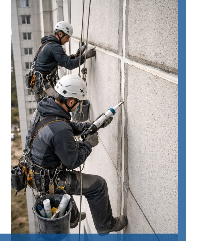 Герметизация межпанельных швов в Серпухове от 711 р. | ВЫСОТНИК-Срп