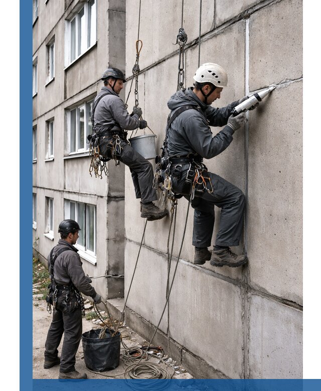 Герметизация межпанельных швов в Серпухове с гарантией герметичности