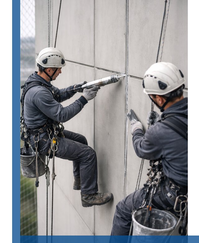 Первичная герметизация швов фасадов и кровель в Серпухове