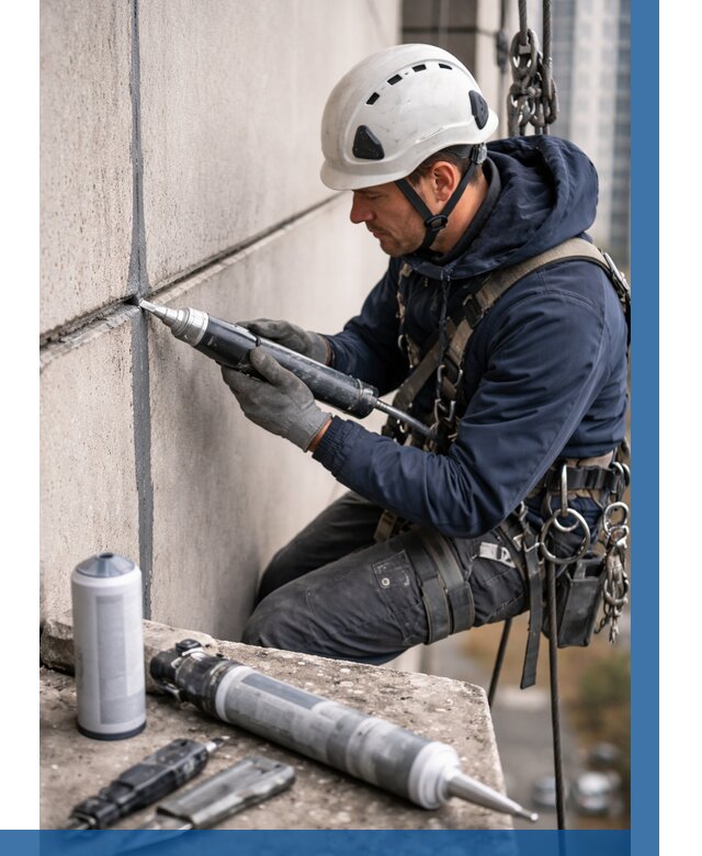 Вторичная герметизация швов в Серпухове от 457 р. | ВЫСОТНИК-Срп