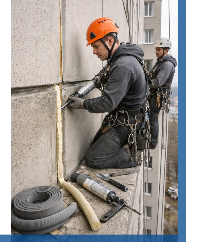 Теплый шов межпанельные швы в Серпухове от 711 р. | ВЫСОТНИК-Срп