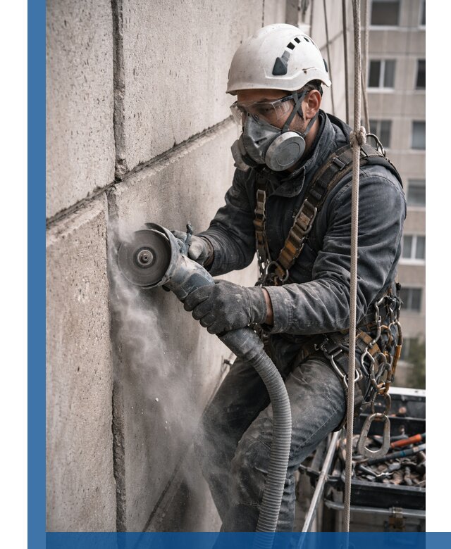 Штробление межпанельных швов в Серпухове качественно и быстро