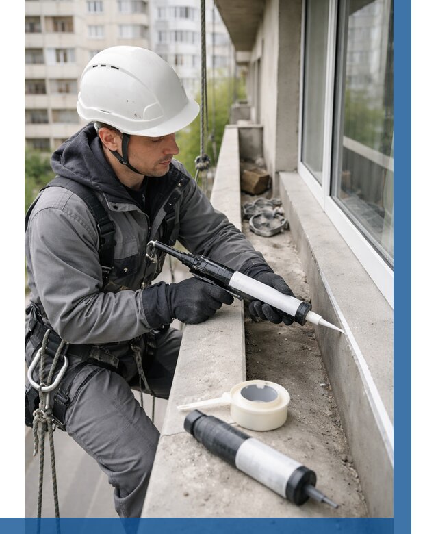 Герметизация швов лоджии в Серпухове от 4572 р. | ВЫСОТНИК-Срп