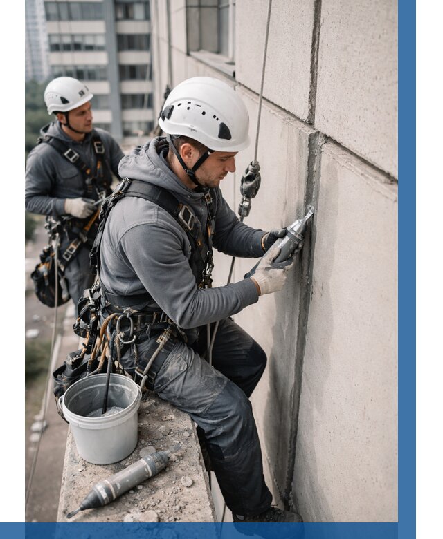 Ремонт деформационных швов здания в Серпухове от 1016 р. | ВЫСОТНИК-Срп