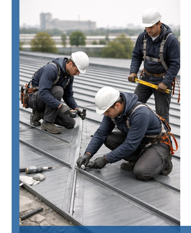 Ремонт фальцевой кровли в Серпухове срочно и качественно