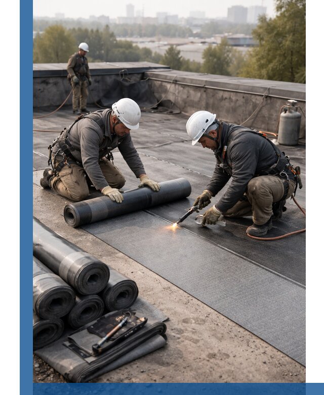 Монтаж мягкой кровли в Серпухове профессионально и надежно