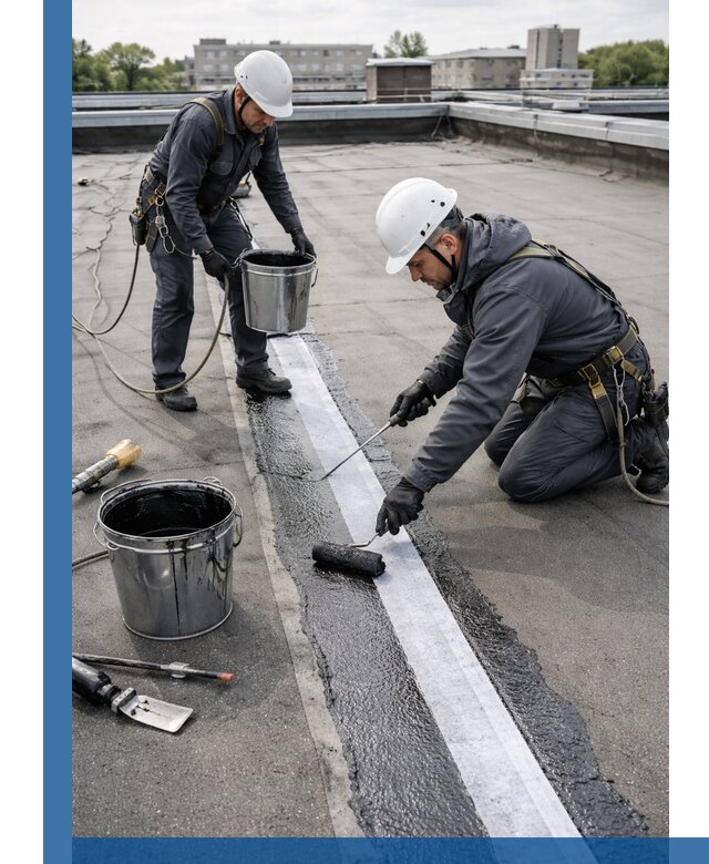 Гидроизоляция кровли мастикой в Серпухове надежная защита