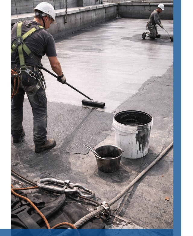 Гидроизоляция кровли жидкой резиной в Серпухове от 508 р. | ВЫСОТНИК-Срп