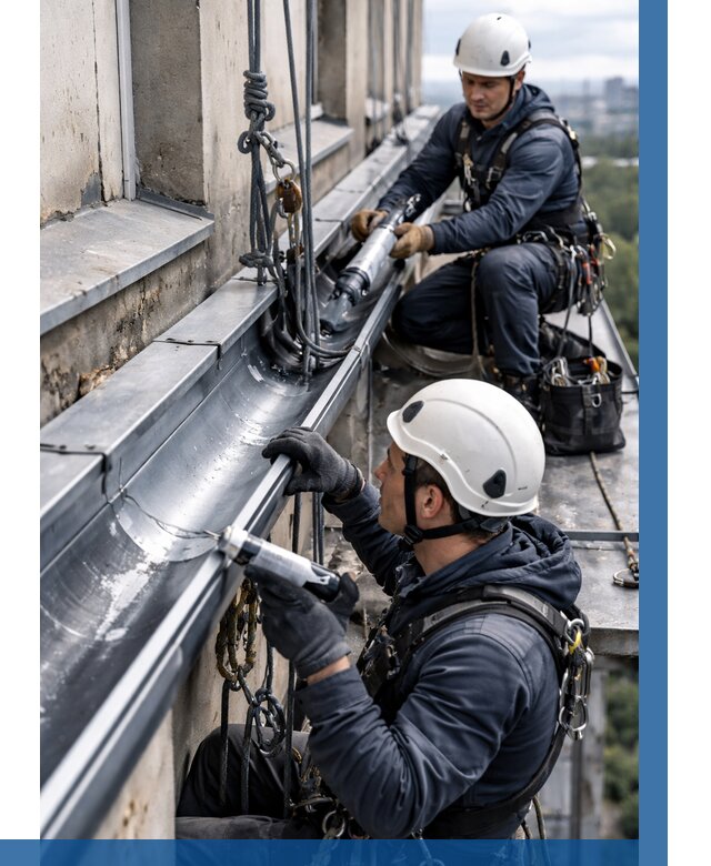 Ремонт водосточных желобов в Серпухове от 6605 р. | ВЫСОТНИК-Срп