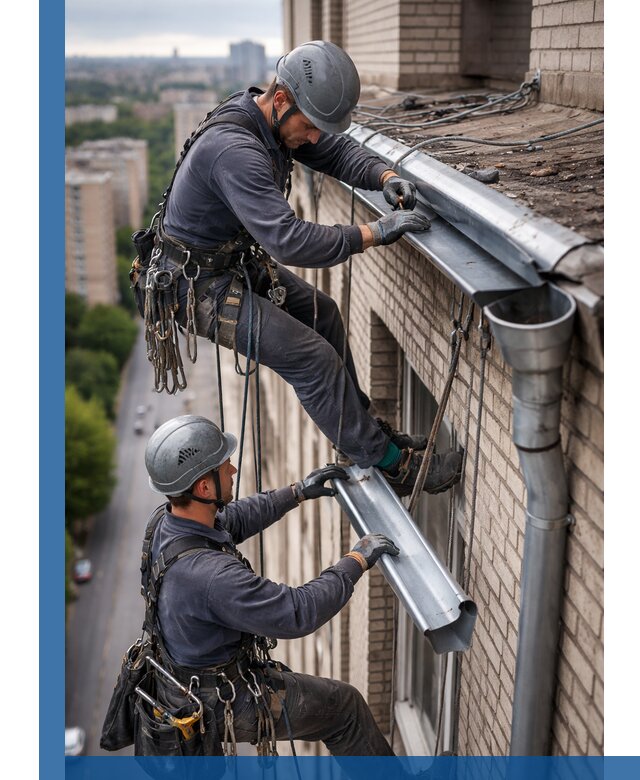 Ремонт водосточных желобов в Серпухове, быстро и качественно