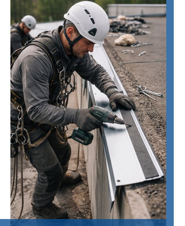 Монтаж капельника на кровле в Серпухове от 305 р. | ВЫСОТНИК-Срп