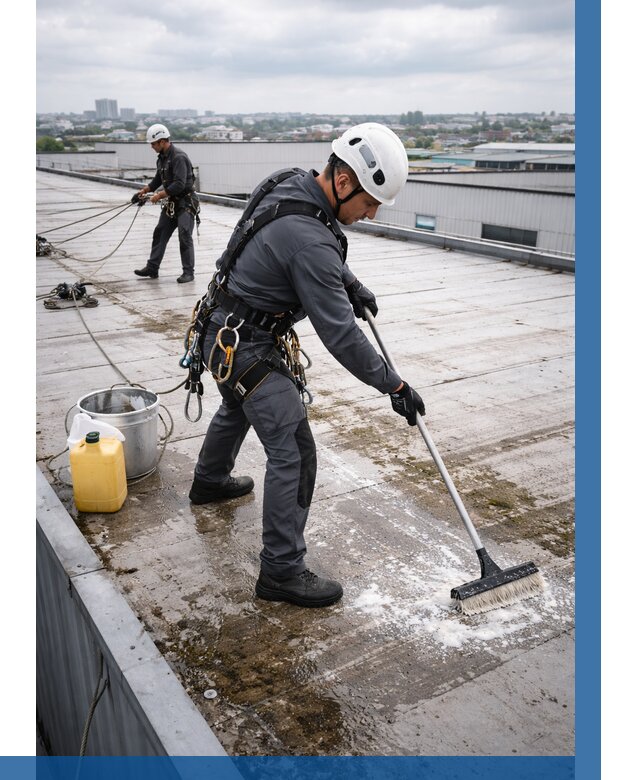 Очистка крыши по графику в Серпухове от 7621 р. | ВЫСОТНИК-Срп