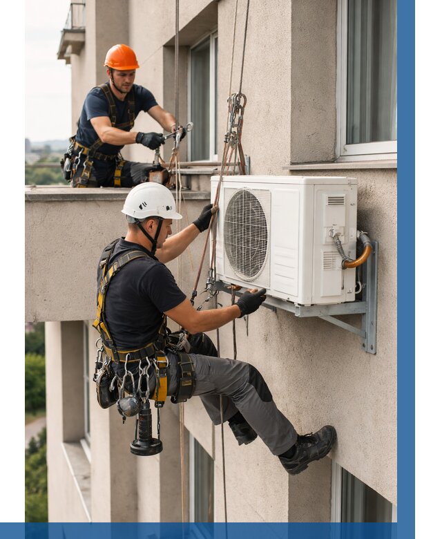 Монтаж внешнего блока кондиционера в Серпухове от 6605 р. | ВЫСОТНИК-Срп