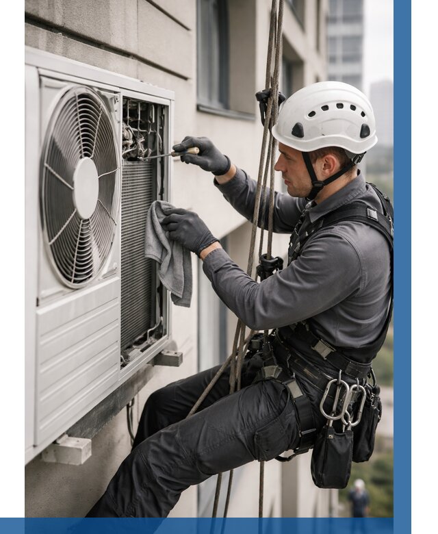 Обслуживание внешнего блока кондиционера в Серпухове от 2743 р.ВЫСОТНИК-Срп