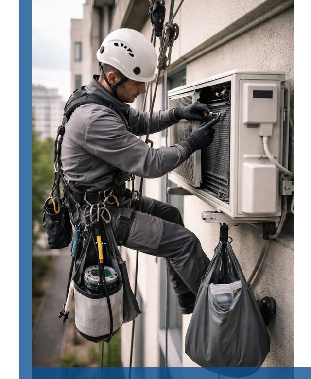 Обслуживание внешнего блока кондиционера в Серпухове профессионально