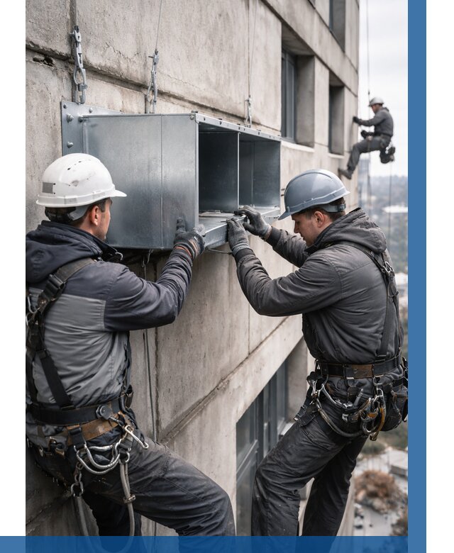 Монтаж вентиляционных коробов в Серпухове от 3048 р. | ВЫСОТНИК-Срп