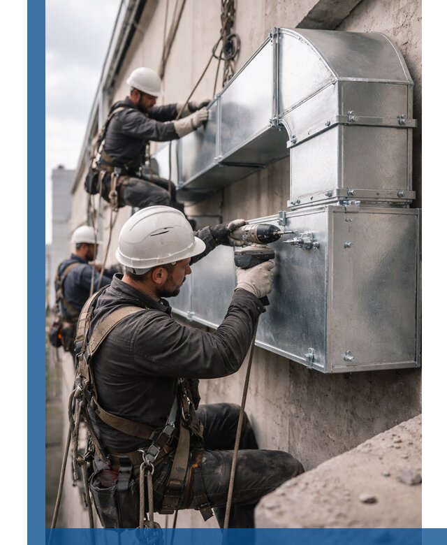 Профессиональный монтаж вентиляционных коробов в Серпухове под ключ