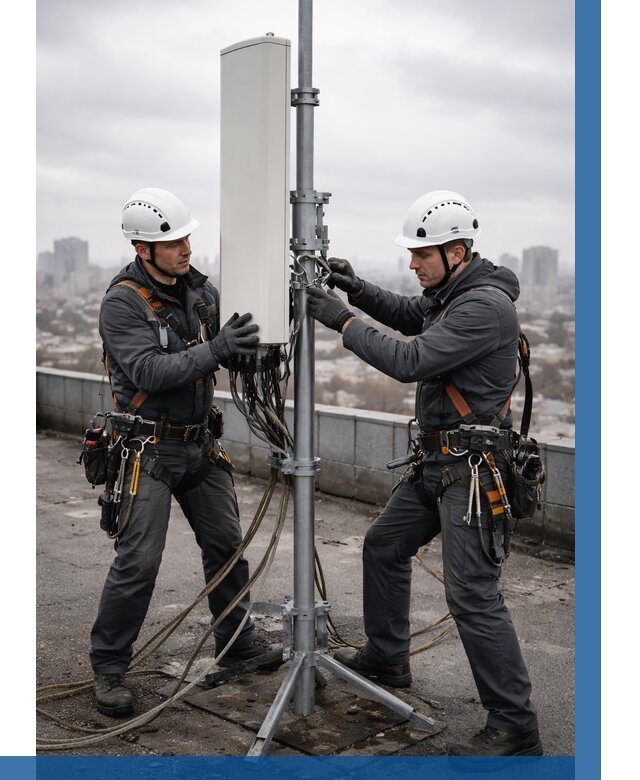 Монтаж антенн связи на крыше в Серпухове от 8637 р. | ВЫСОТНИК-Срп