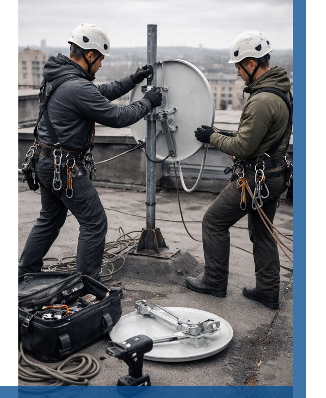 Демонтаж антенн на крыше в Серпухове от 4572 р. | ВЫСОТНИК-Срп