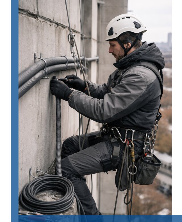 Профессиональный монтаж гофры для кабеля в Серпухове с гарантией