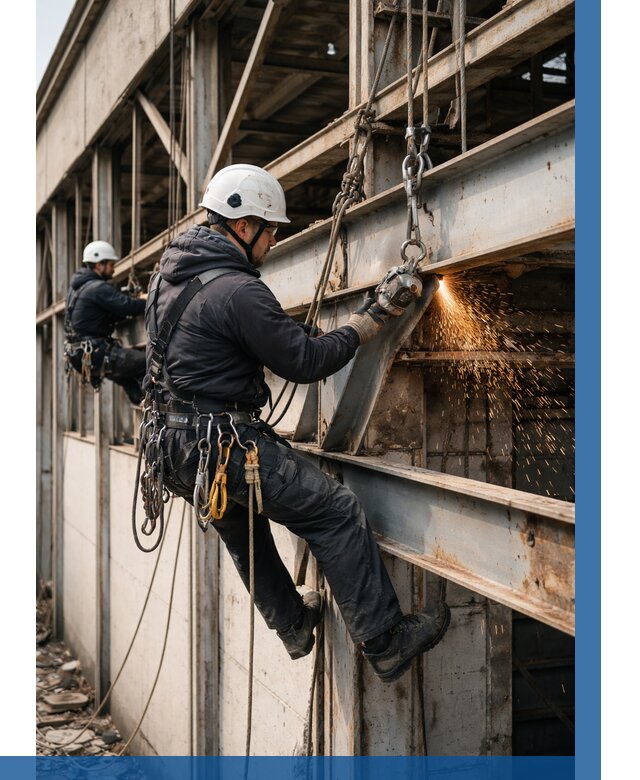 Демонтаж металлоконструкций на высоте в Серпухове от 6605р. |ВЫСОТНИК-Срп