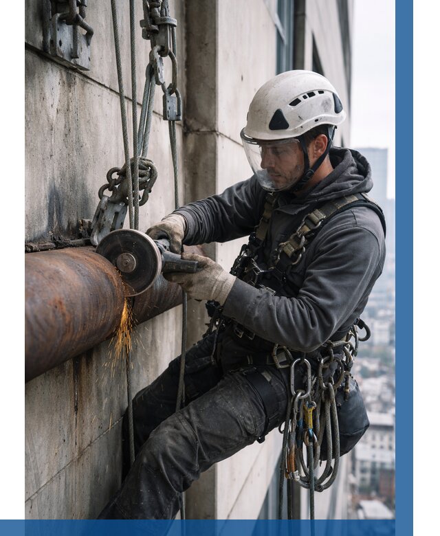 Резка металла на высоте в Серпухове по цене от 4572 р. | ВЫСОТНИК-Срп