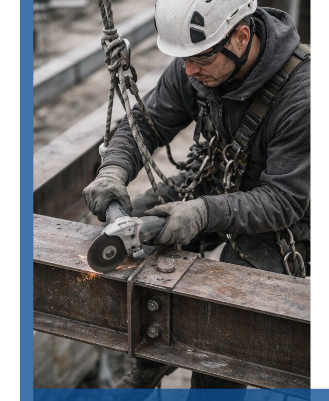 Резка металла на высоте в Серпухове для зданий и конструкций