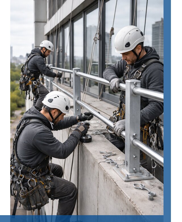 Монтаж ограждений на высоте в Серпухове, от 1219 р. | ВЫСОТНИК-Срп