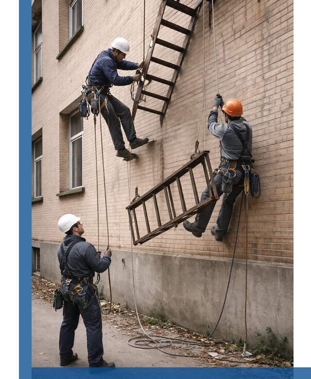 Демонтаж пожарной лестницы в Серпухове быстро и безопасно