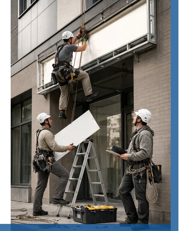 Монтаж светового короба в Серпухове от 6605 р. | ВЫСОТНИК-Срп