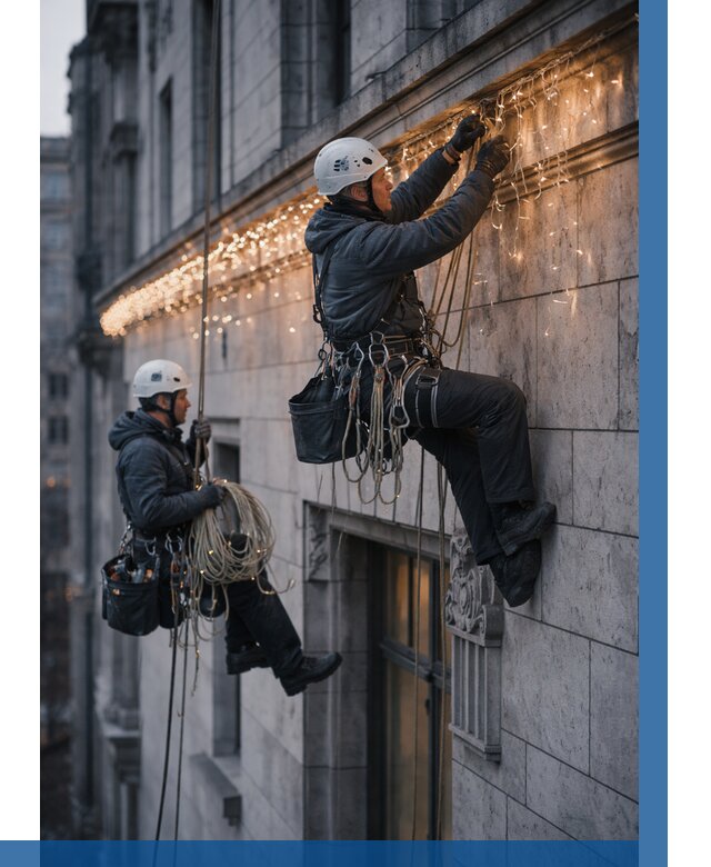 Монтаж новогодней иллюминации в Серпухове от 8637 р. | ВЫСОТНИК-Срп