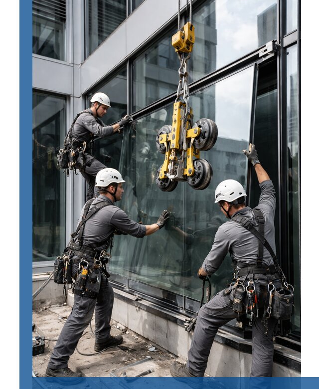 Структурное остекление фасадов в Серпухове монтаж и обслуживание