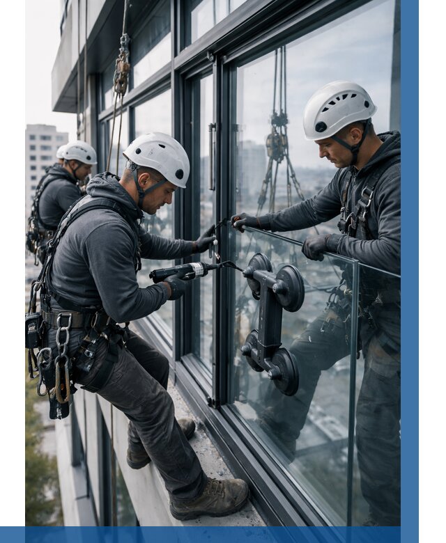 Витражное остекление зданий в Серпухове от 3556 р. | ВЫСОТНИК-Срп