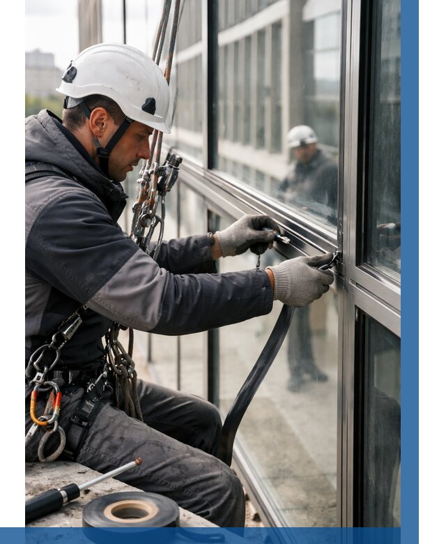 Ремонт витражных конструкций в Серпухове от 3556 р. | ВЫСОТНИК-Срп