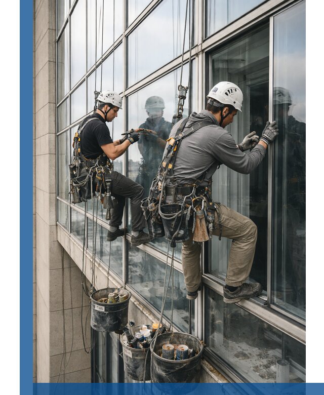 Ремонт витражных конструкций и фасадного остекления в Серпухове