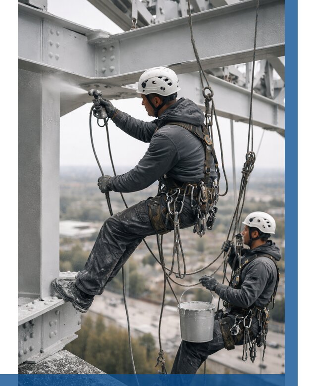 Покраска металлоконструкций на высоте в Серпухове 356 р |ВЫСОТНИК-Срп