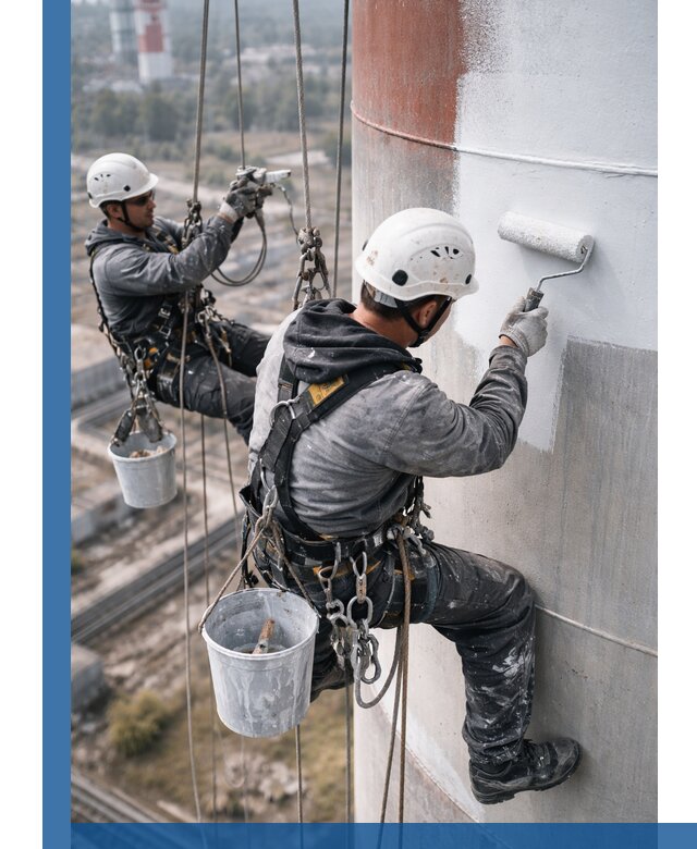 Покраска дымовых труб в Серпухове: антикоррозийная защита и восстановление