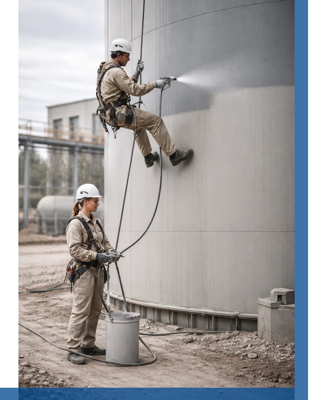 Покраска резервуаров в Серпухове от 1219 р. | ВЫСОТНИК-Срп — заказать