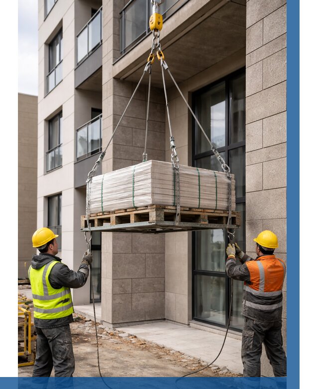 Подъем керамогранита на этаж в Серпухове от 3556 р. | ВЫСОТНИК-Срп