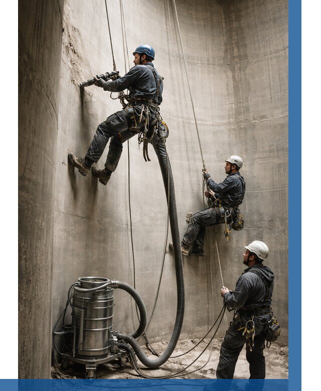 Зачистка силосов в Серпухове от 4572 р. Договор и смета ВЫСОТНИК-Срп