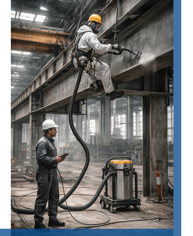 Обеспыливание конструкций в цехе в Серпухове от 4268 р. | ВЫСОТНИК-Срп