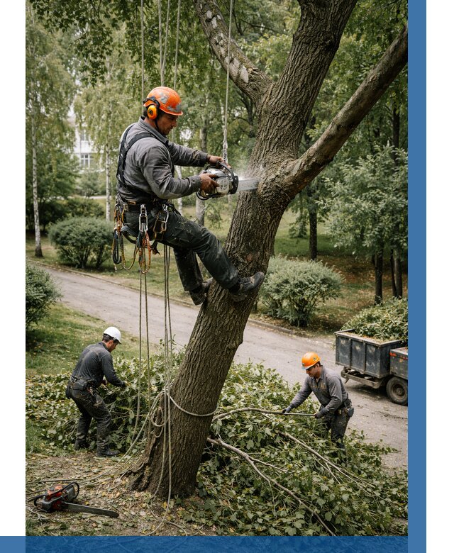 Кронирование деревьев в Серпухове от 6605 р. | ВЫСОТНИК-Срп