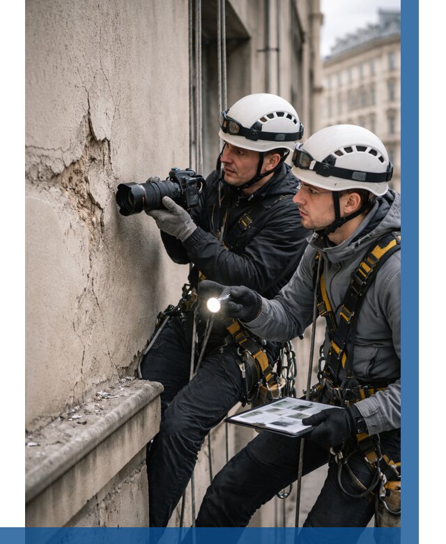 Фотофиксация дефектов фасада в Серпухове от 4572 р. | ВЫСОТНИК-Срп