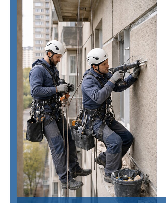 Промышленные альпинисты высотные работы и монтаж в Серпухове